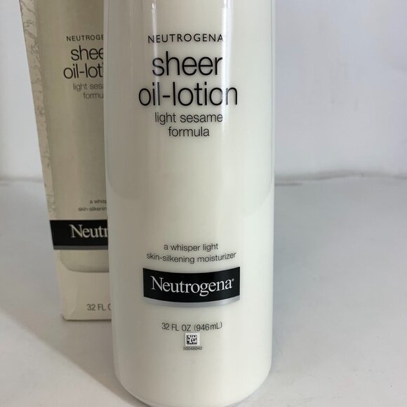Neutrogena Sheer Oil-Lotion for Dry Skin Light Sesame Formula 32oz JUMBO - Picture 3 of 5